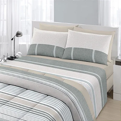 Jogo de Cama Coteminas Queen Royal Otto